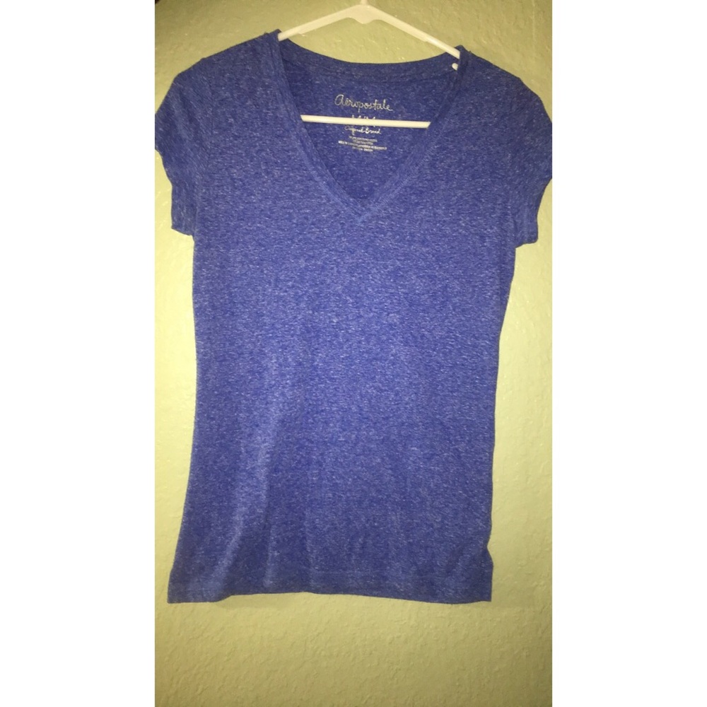 Aeropostale blue v-neck t-shirt